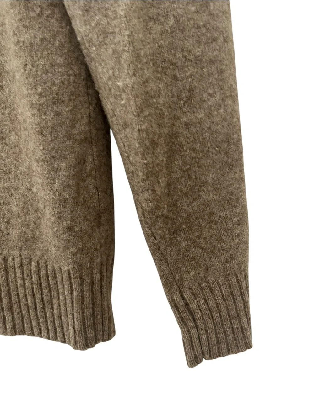 J. Crew Men's Quarter Zip 100% Lamb’s Wool Turtleneck Sweater Sz M